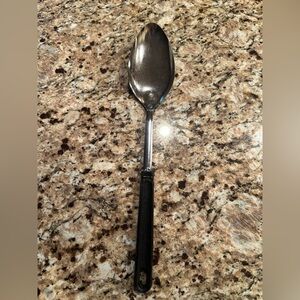 Vintage Ekco Serving Spoon with Black Handle